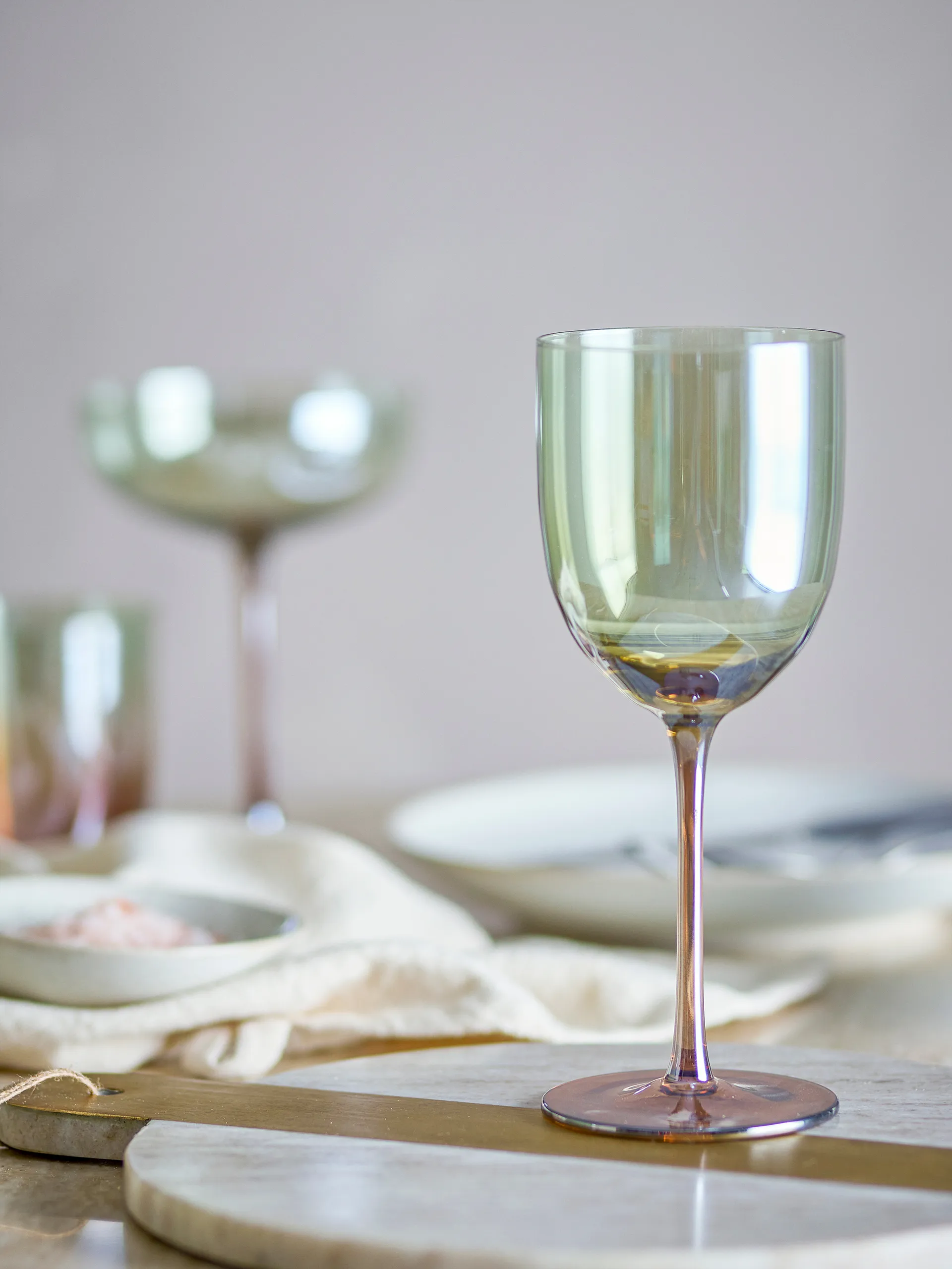 Aston vinglass 4-pakning, Bronse Bloomingville