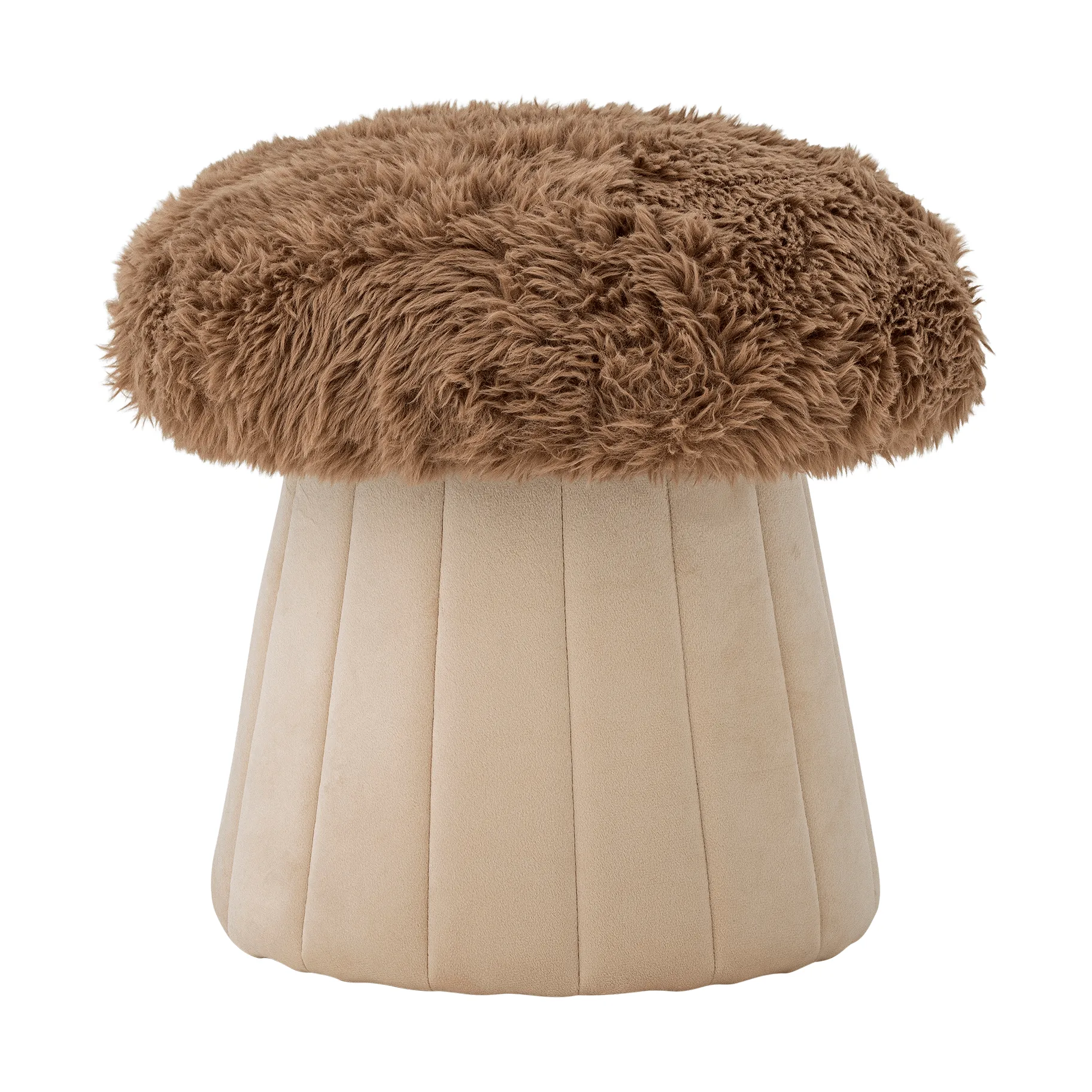 Bertil puff Ø 37 cm, Sopp, brun Bloomingville