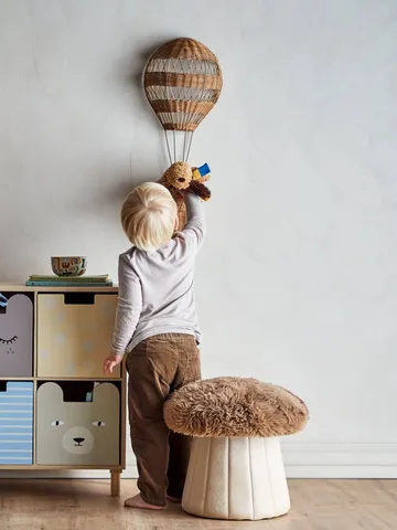 Bertil puff Ø 37 cm - Sopp, brun - Bloomingville