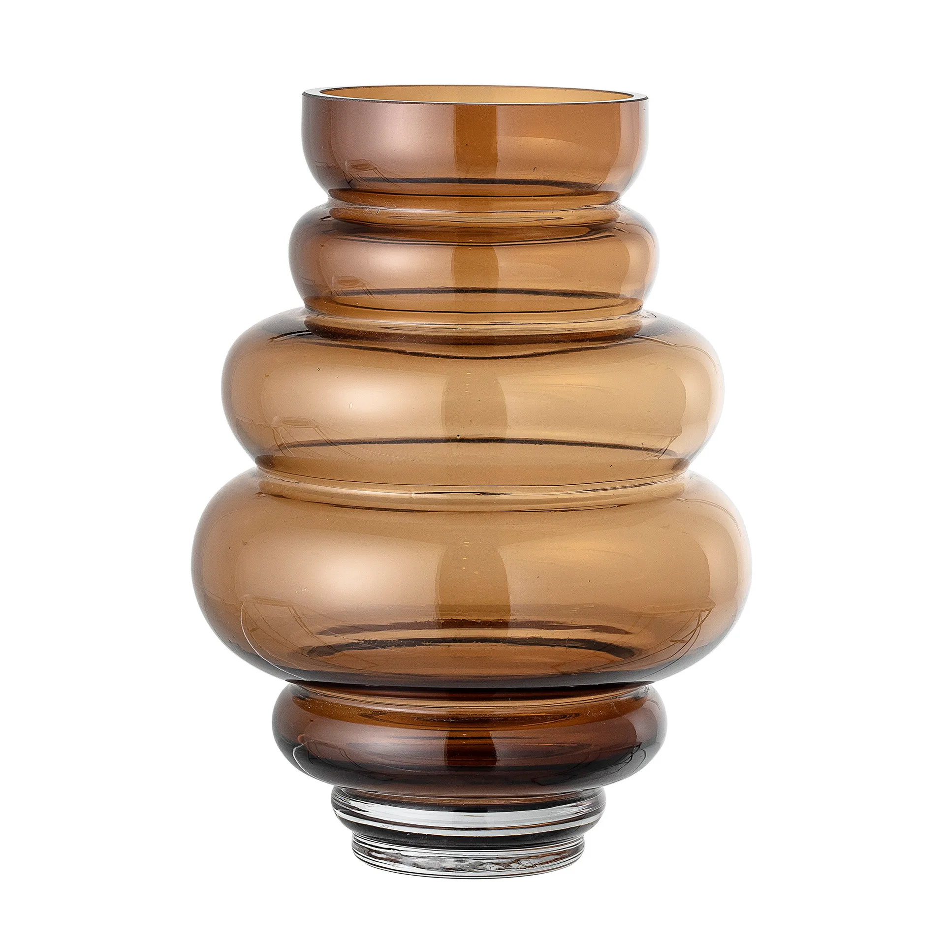 Bloomingville glassvase 24 cm, Brun Bloomingville