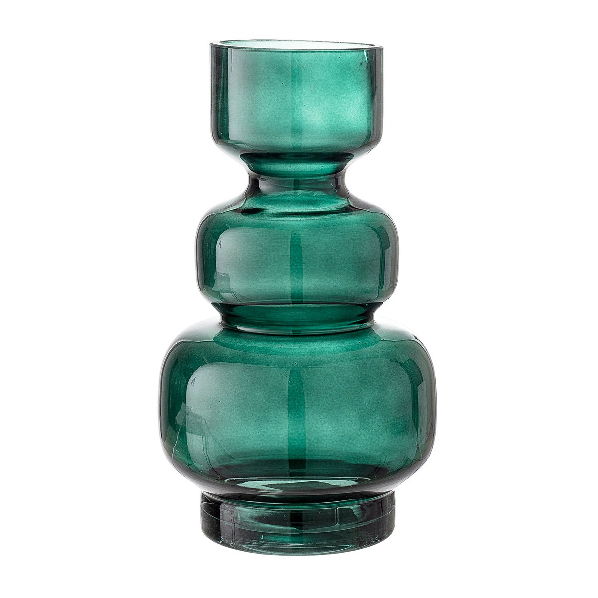 Bloomingville Bloomingville glassvase 25 cm Grønn