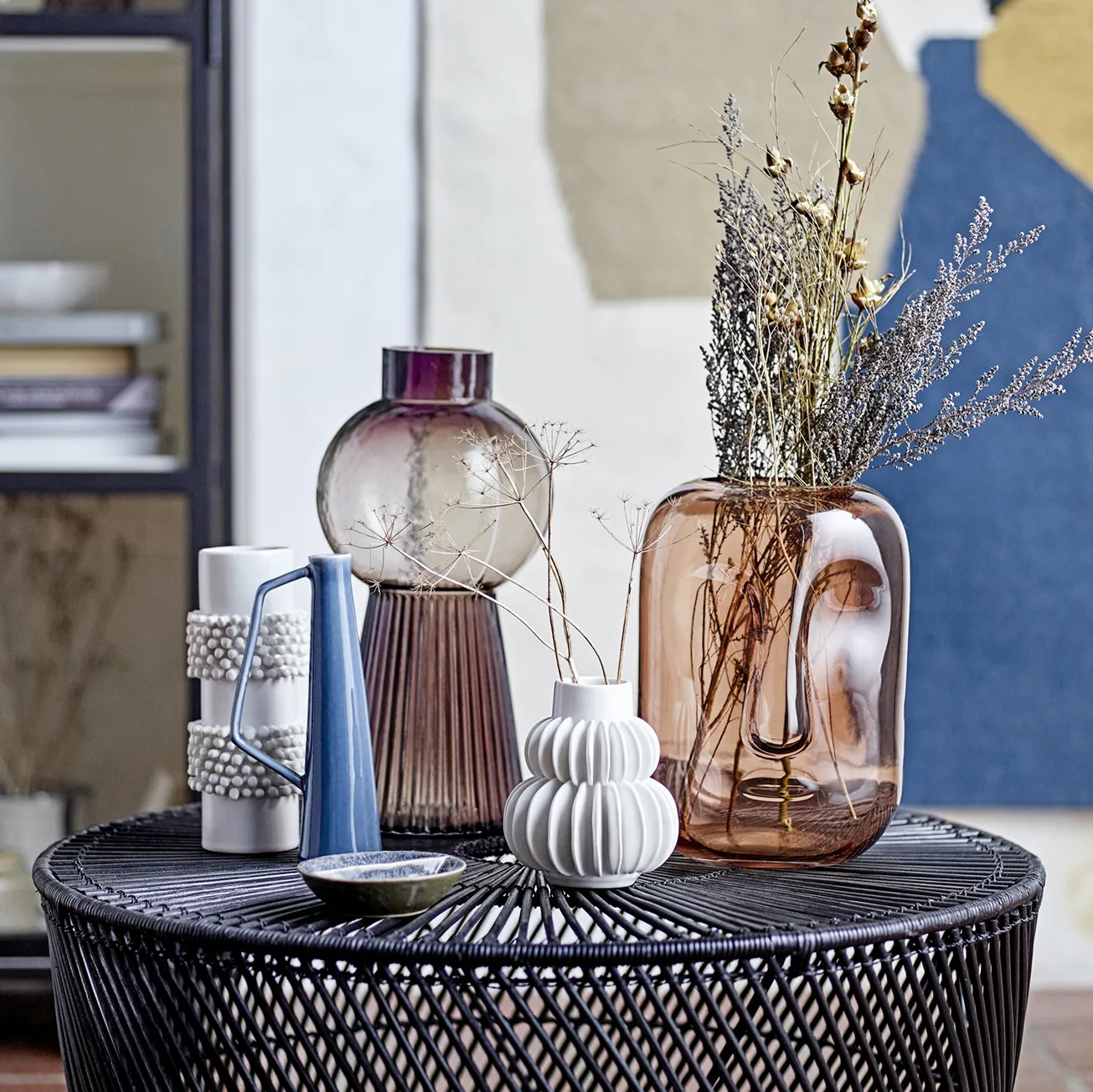 Bloomingville glassvase 33,5 cm, Brun Bloomingville
