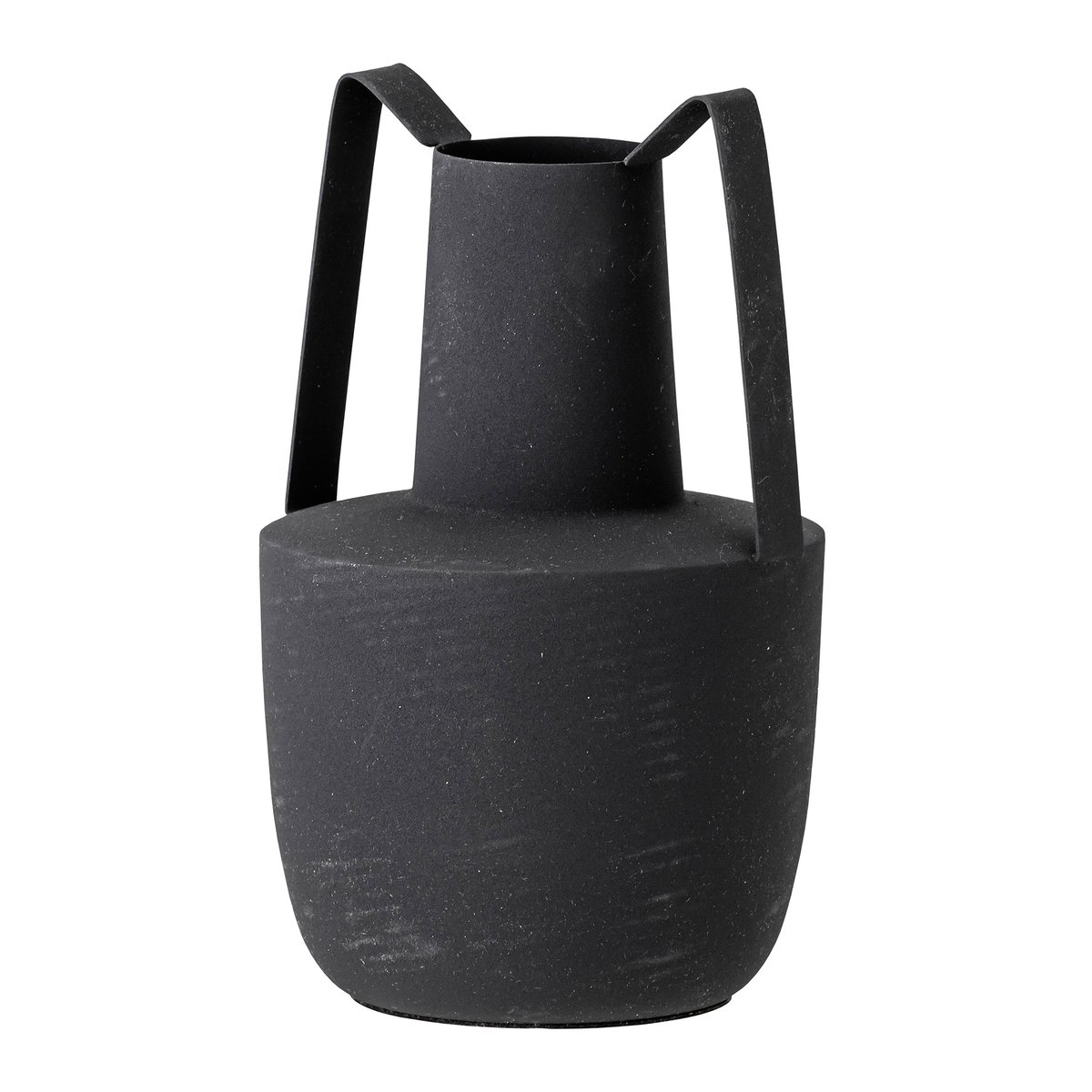 Bloomingville Bloomingville metallvase med hank 20,5 cm Svart