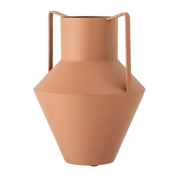 Bloomingville metallvase med hank 34 cm - Brun - Bloomingville