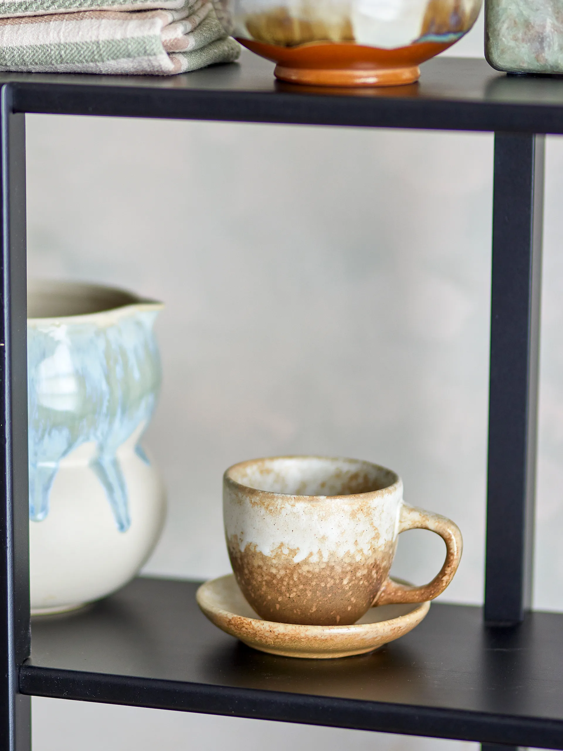 Brenta kopp med skål 4-pakning, Natur Bloomingville