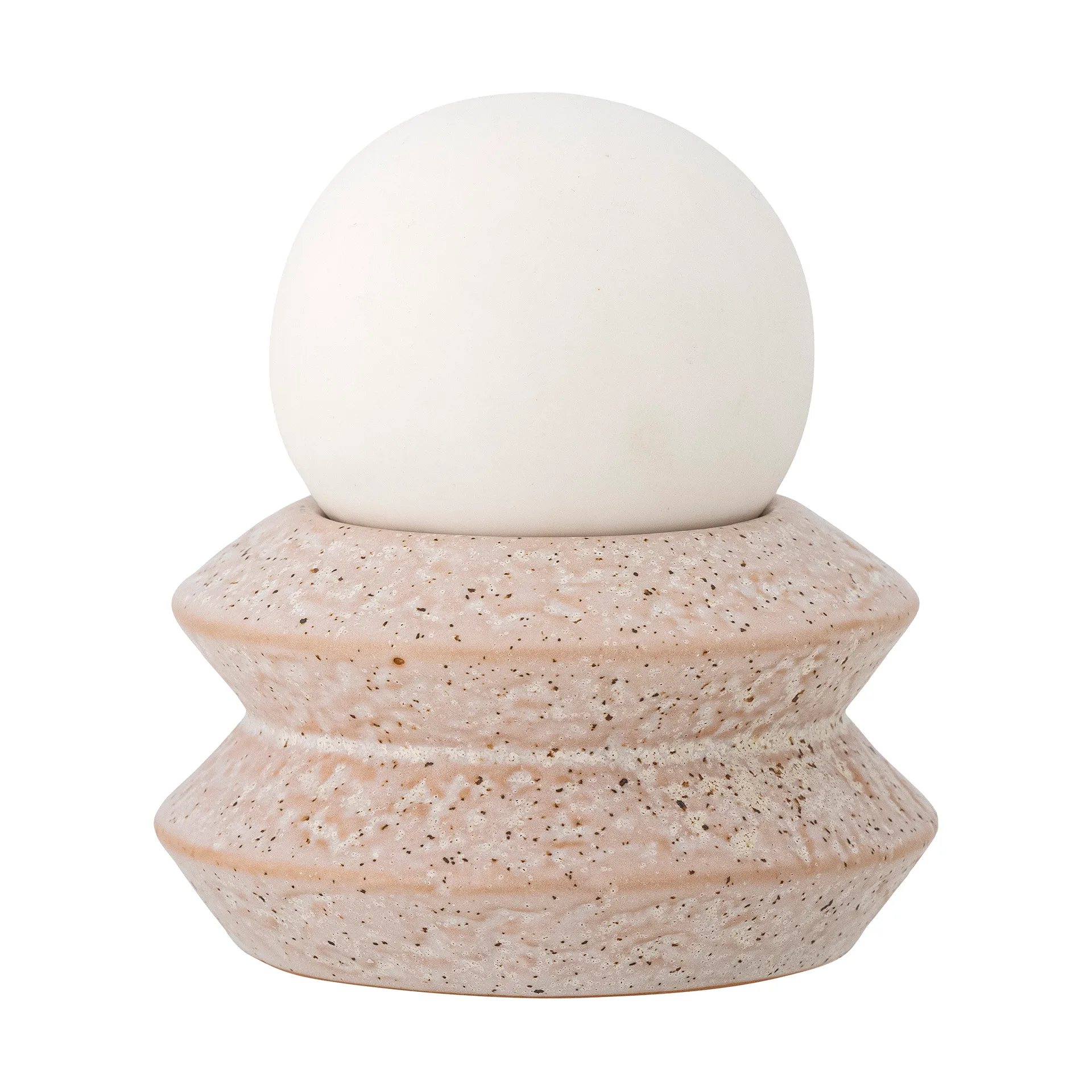 Capella bærbar bordlampe Ø10x11 cm, White double Bloomingville