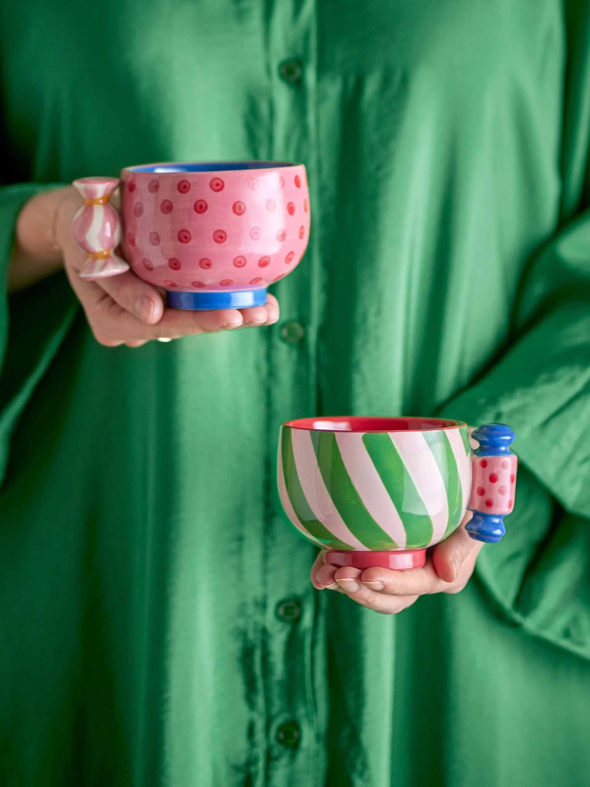 Caramella kopp 25 cl 2 deler, Rosa Bloomingville