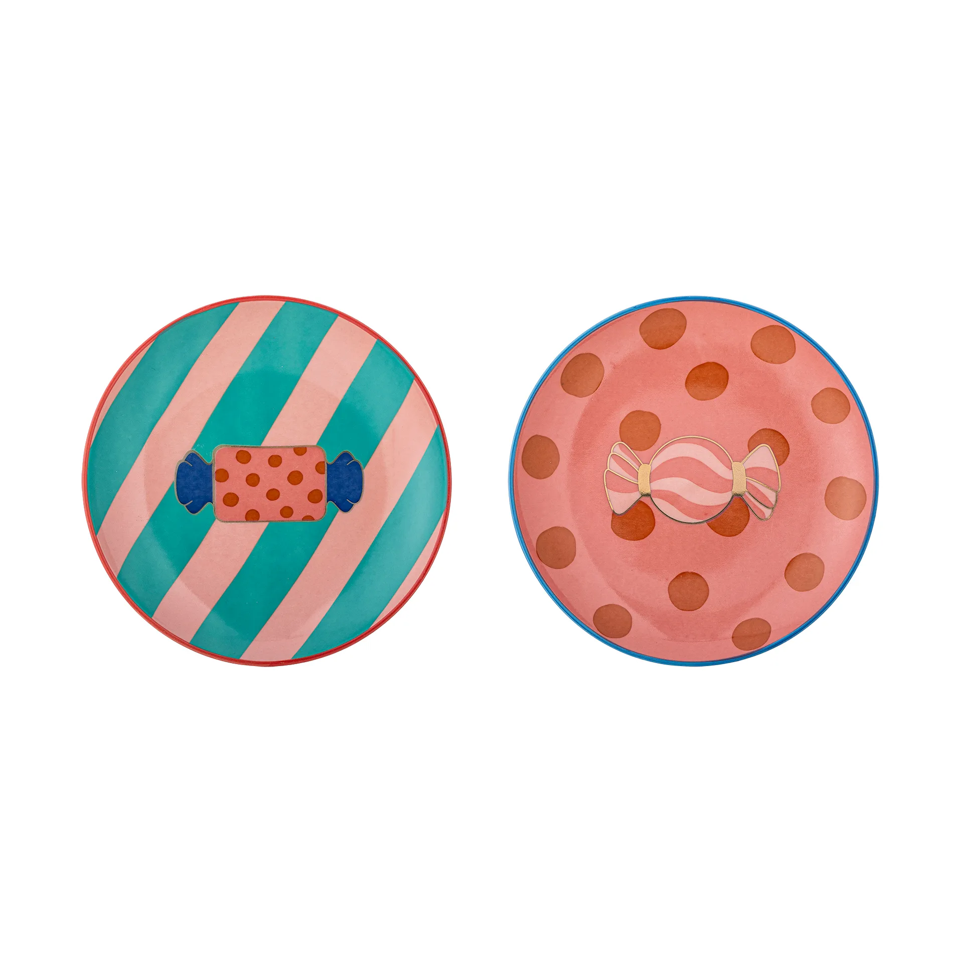 Caramella tallerken Ø16 cm 2 deler, Rosa Bloomingville