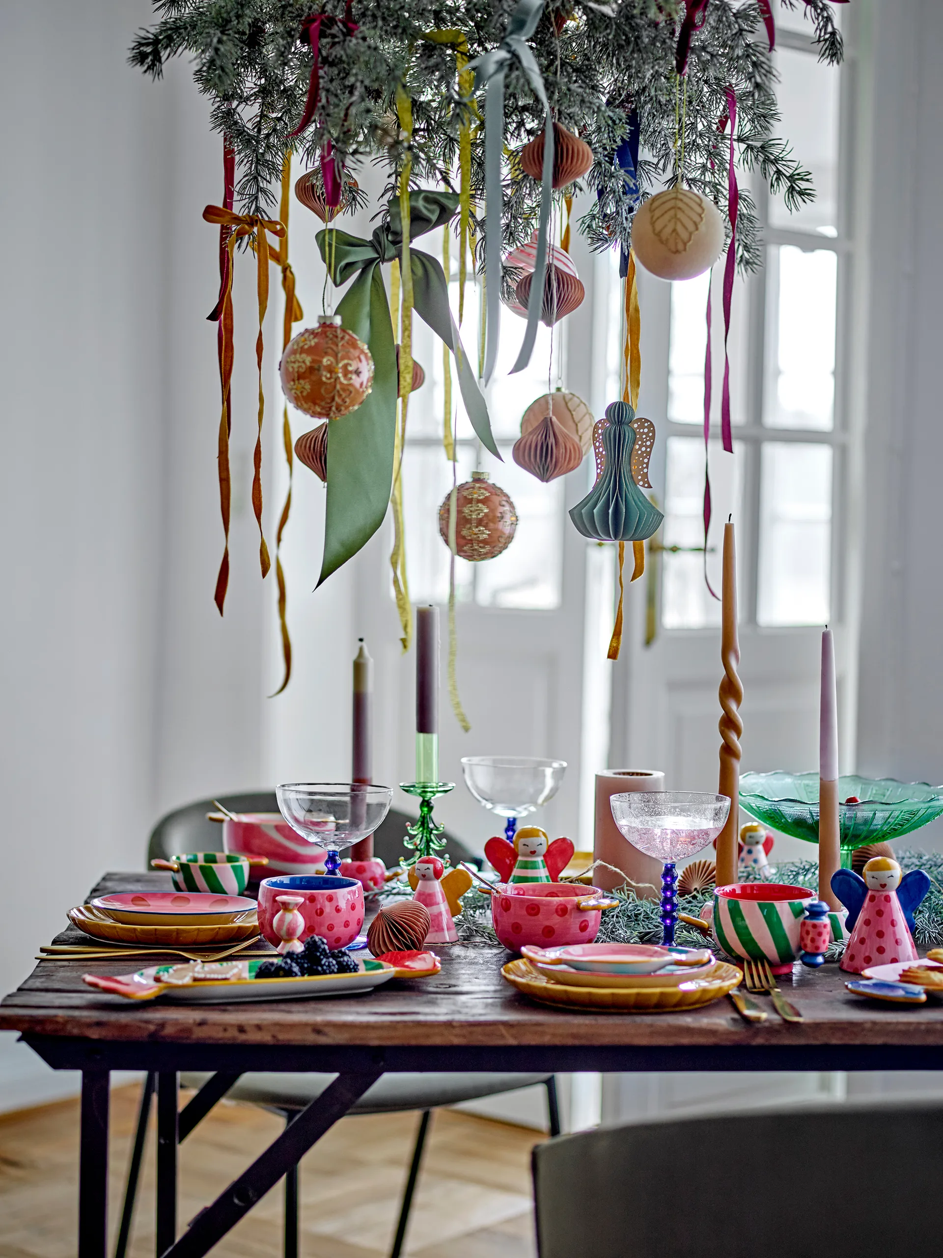 Caramella tallerken Ø16 cm 2 deler, Rosa Bloomingville