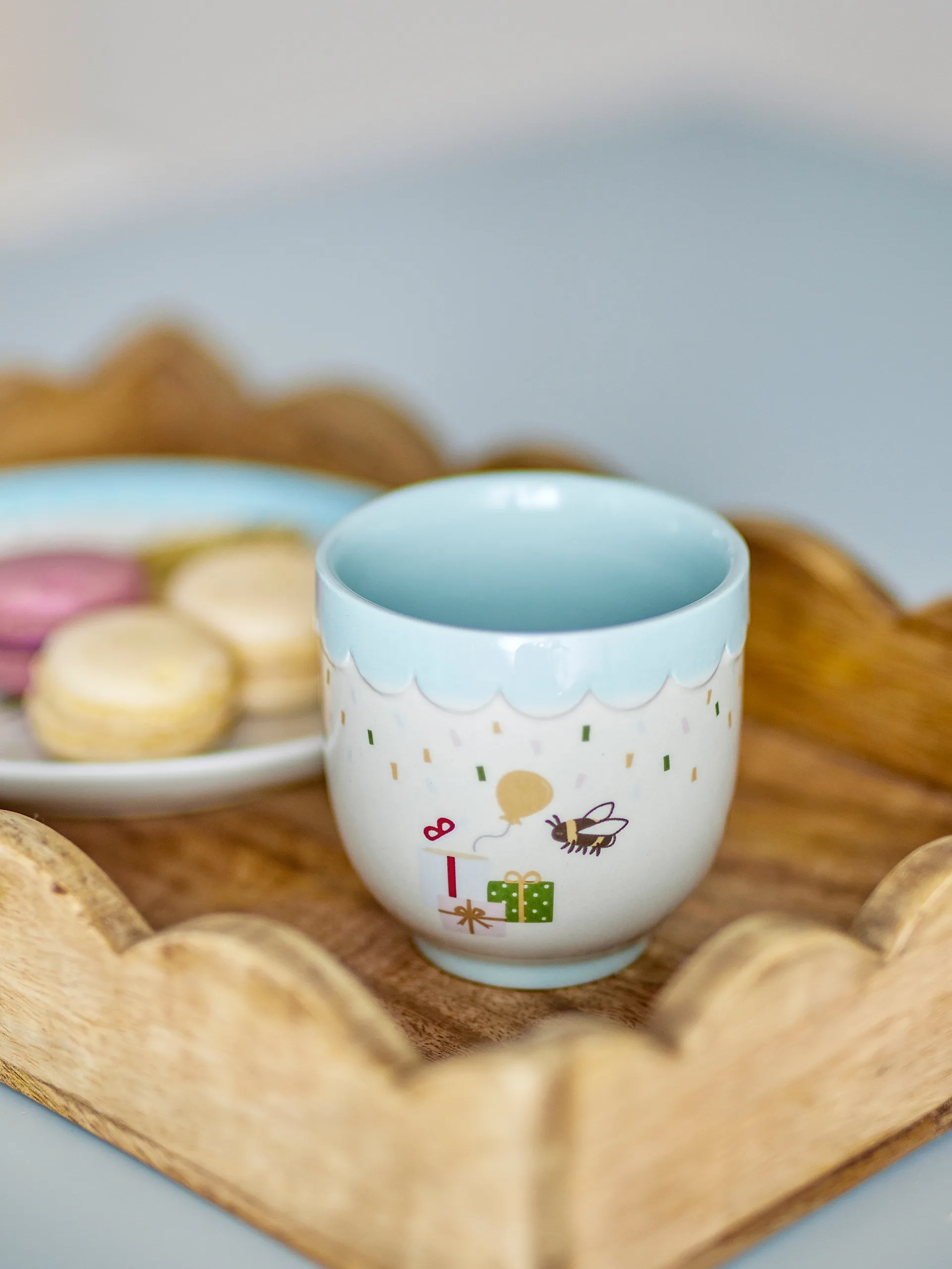 Celebrate kopp 15 cl, Blå Bloomingville