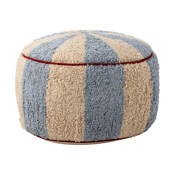 Charoline puff Ø 44 cm - Blå-hvit-rød - Bloomingville