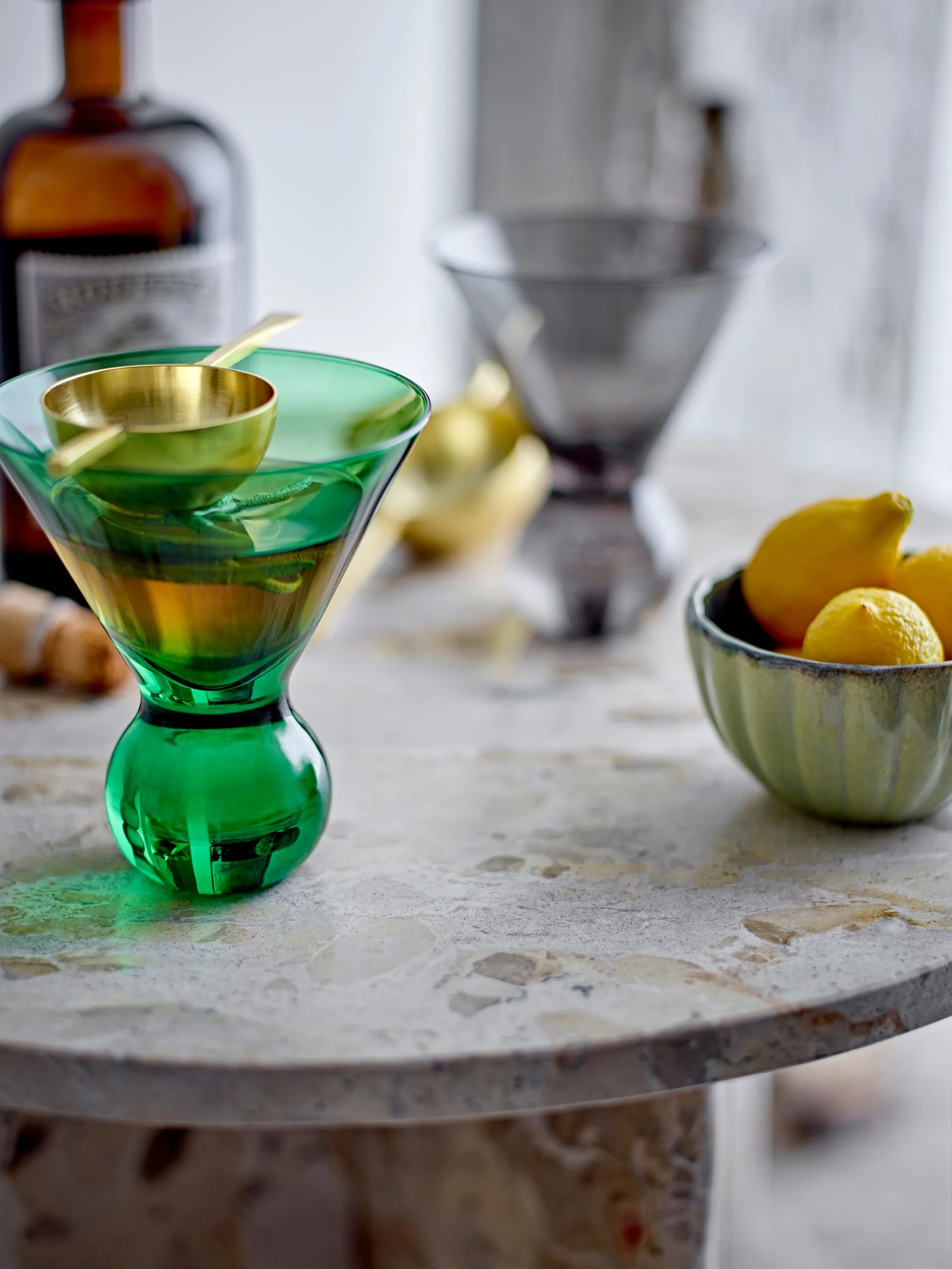 Corliss cocktailglass 4-pakning, Grønn Bloomingville