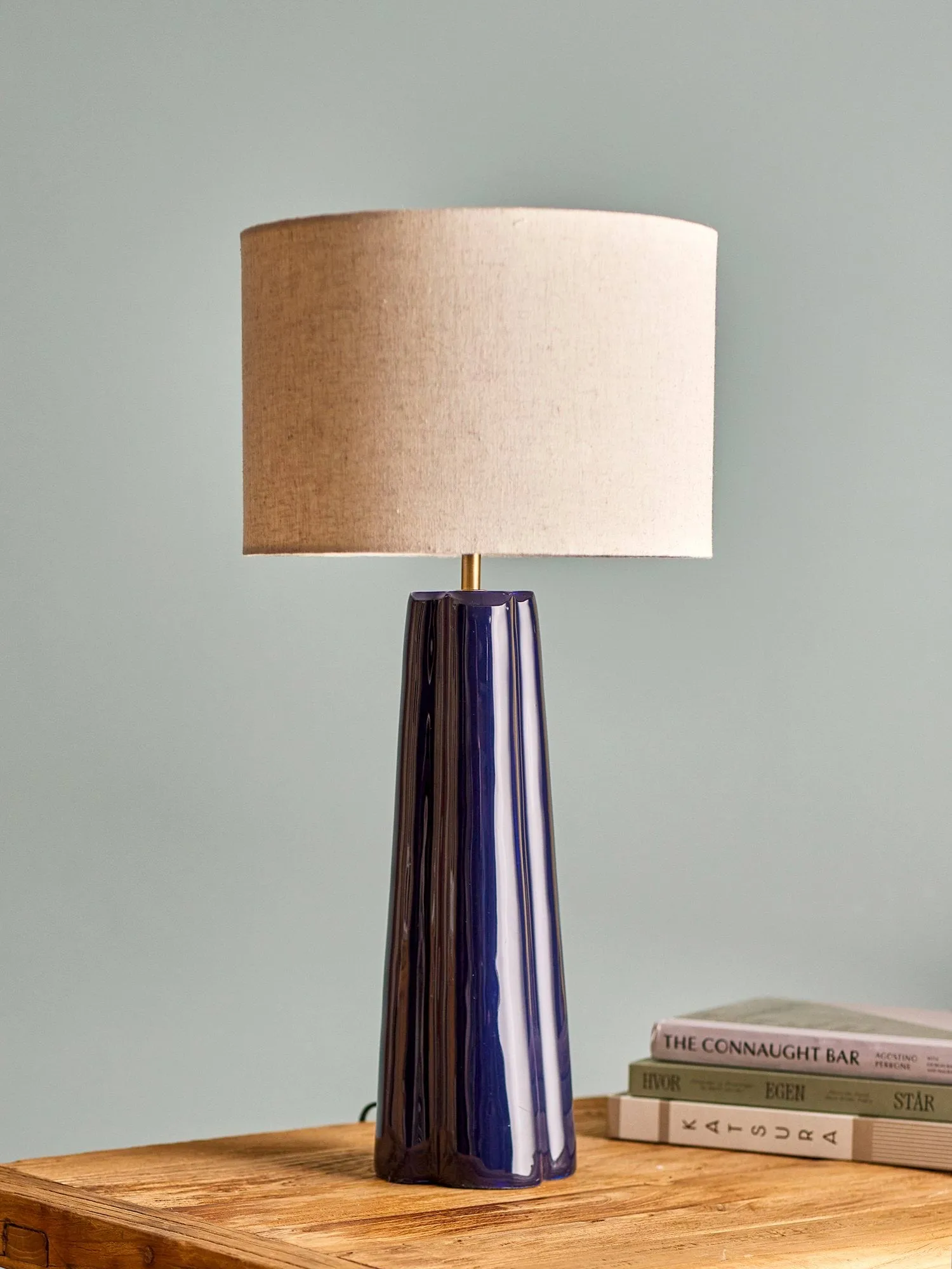 Cornelie bordlampe, Blue, Ø30 cm Bloomingville