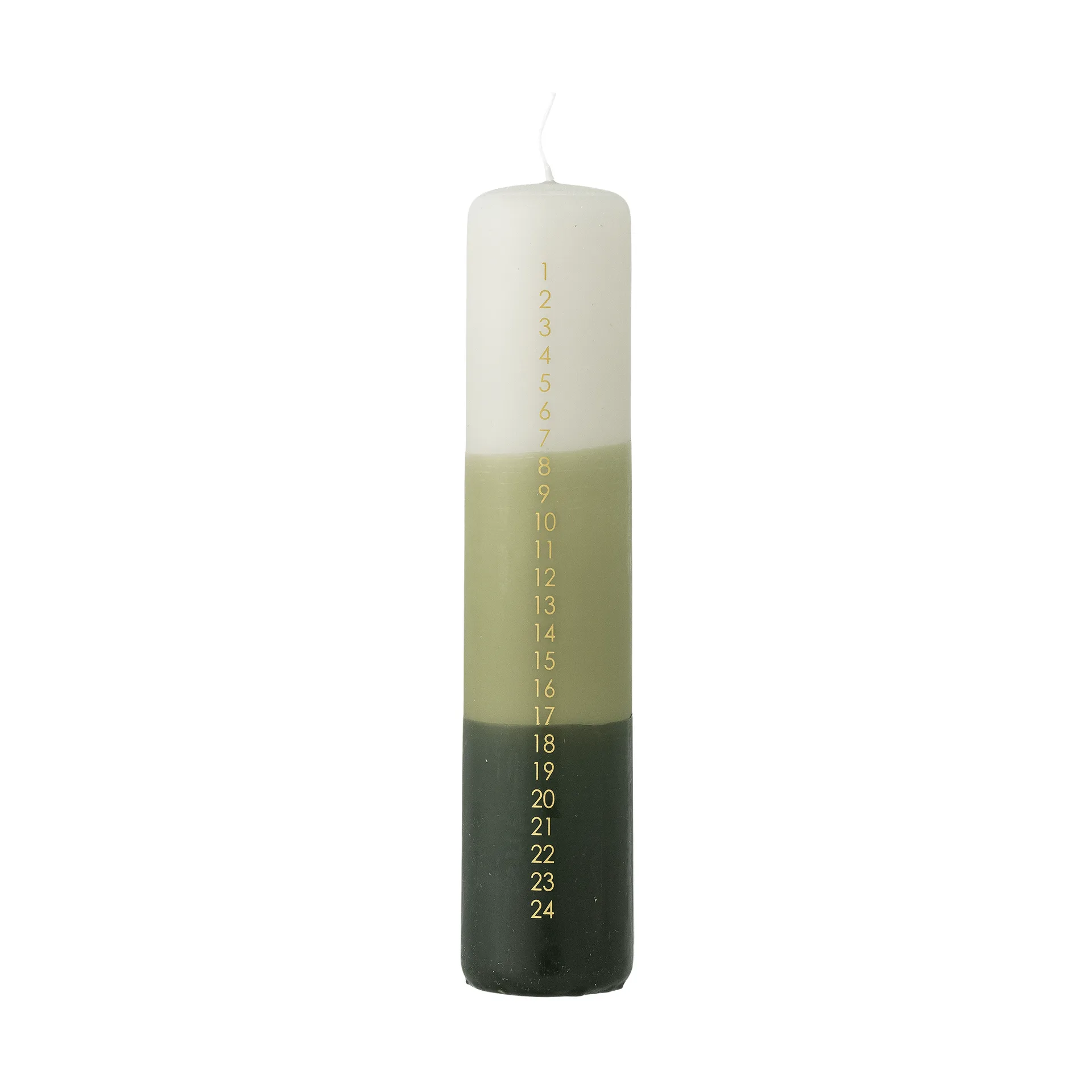 Bloomingville Dip Dye adventslys Grønn, 25 cm