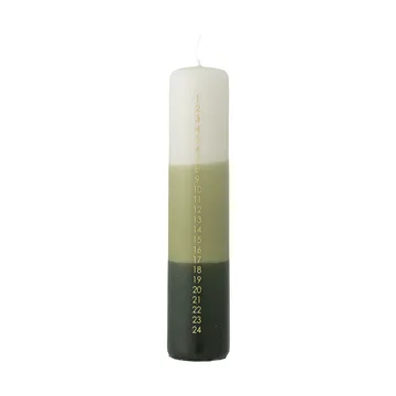 Dip Dye adventslys - Grønn, 25 cm - Bloomingville