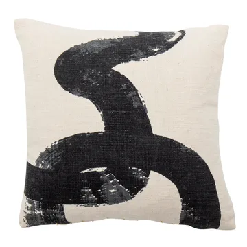 Ebell pute 40x40 cm - Hvit-svart - Bloomingville