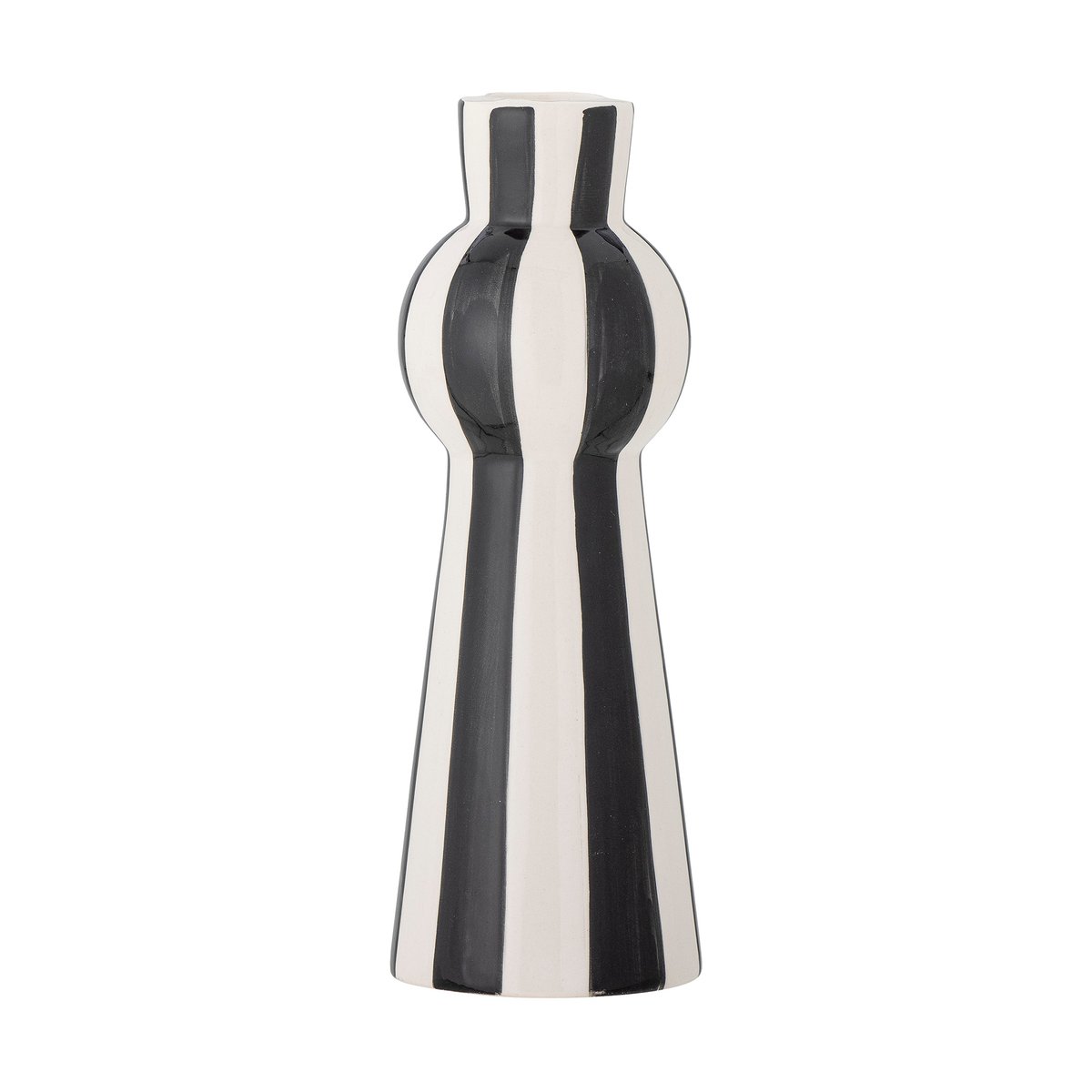 Bloomingville Eja lysestake 17 cm Svart-hvit
