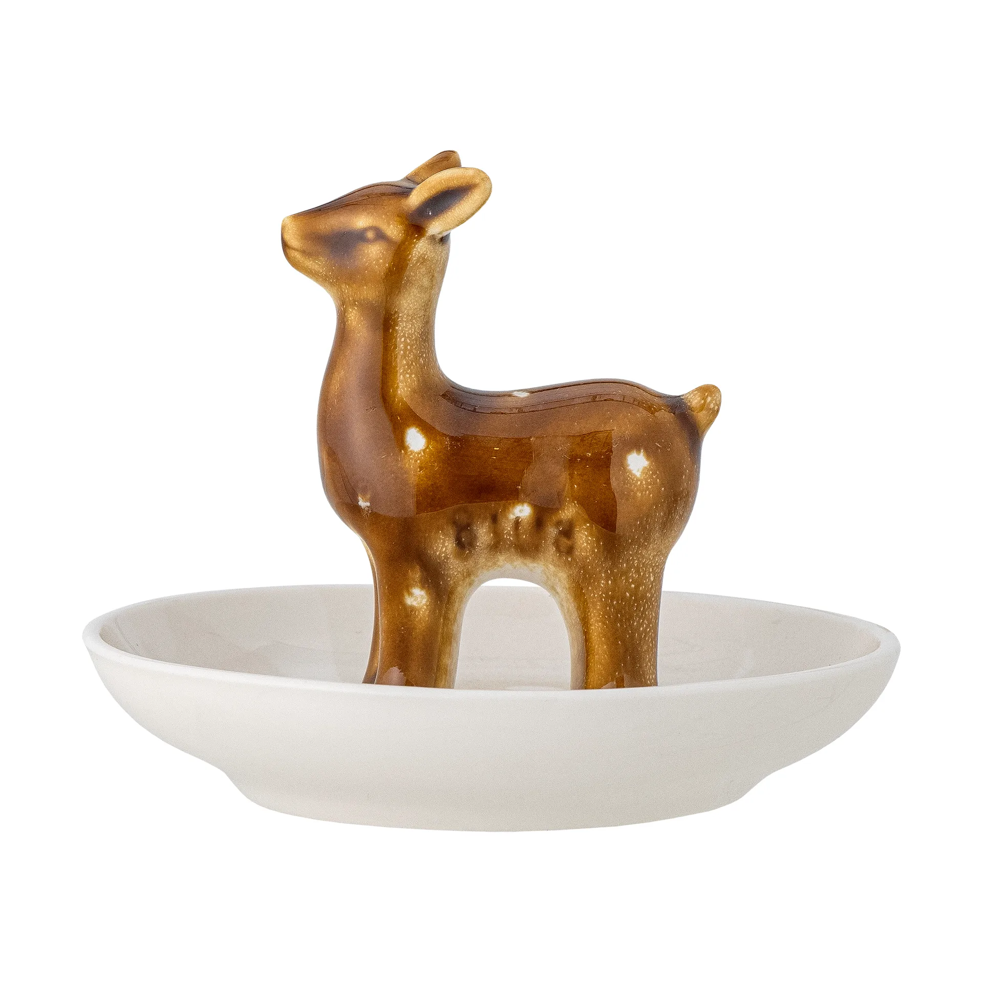 Eli skål Ø11 cm, Hvit-messing Bloomingville