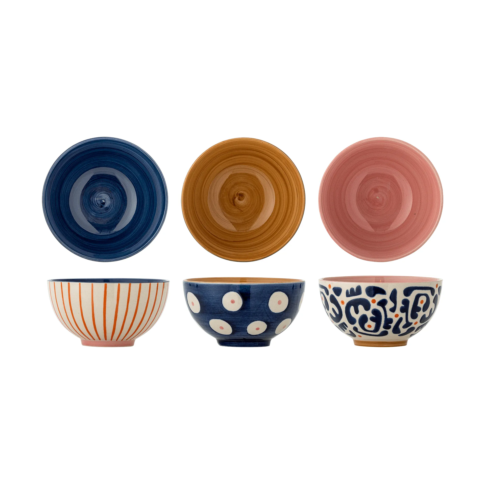 Bloomingville Eviaya bolle Multi, 3 deler