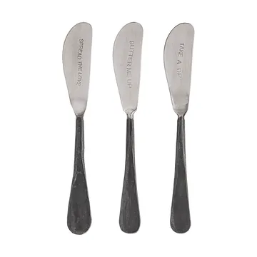 Fabricio smørkniv 3 deler - Rustfritt stål - Bloomingville