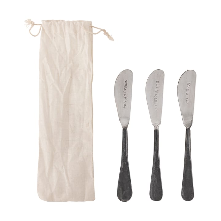 Fabricio smørkniv 3 deler, Rustfritt stål Bloomingville