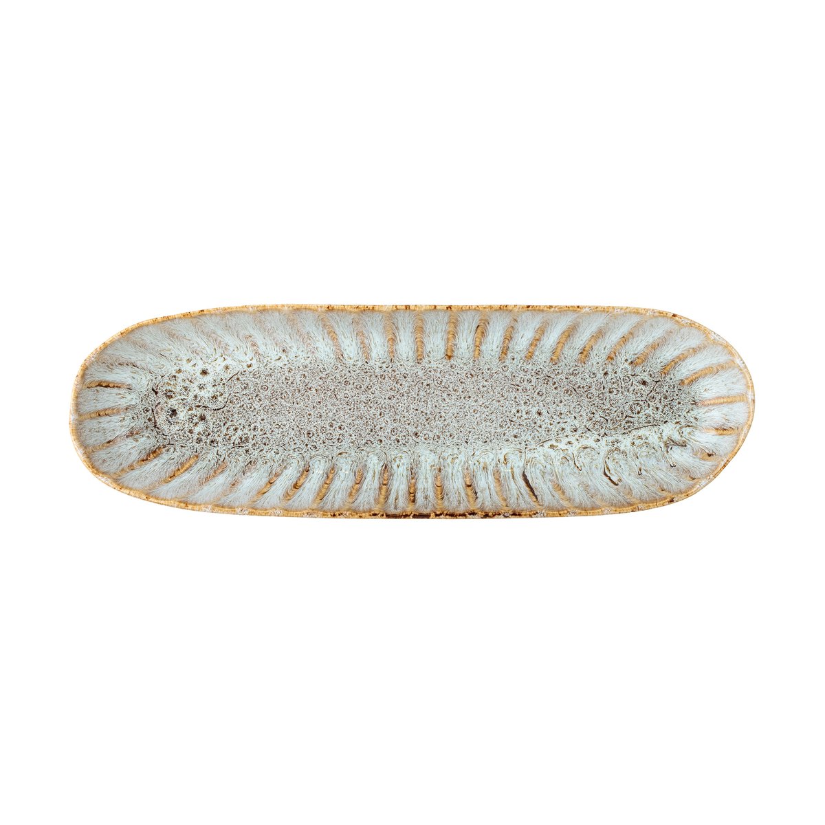 Bloomingville Fleur serveringsfat 12 x 37,5 cm Natur