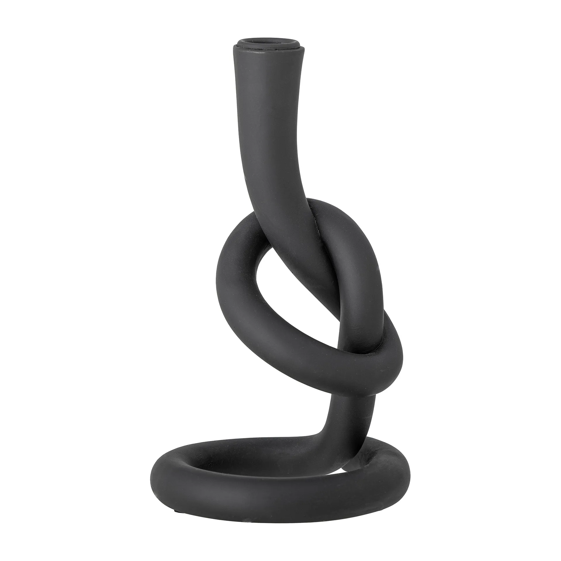 Flikka lysestake 21,5 cm, Svart Bloomingville