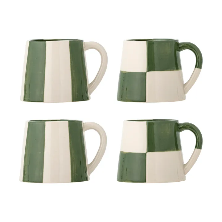 Floki krus - Green, 4 deler - Bloomingville