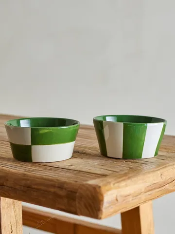 Floki skål - Green, 4 deler - Bloomingville