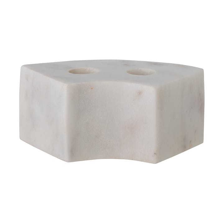 Florida lysestake 14,5x6x7,5 cm, White marble Bloomingville