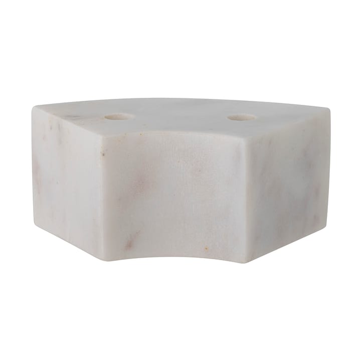 Florida lysestake 14,5x6x7,5 cm, White marble Bloomingville
