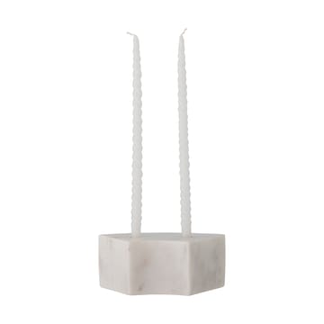 Florida lysestake 14,5x6x7,5 cm - White marble - Bloomingville