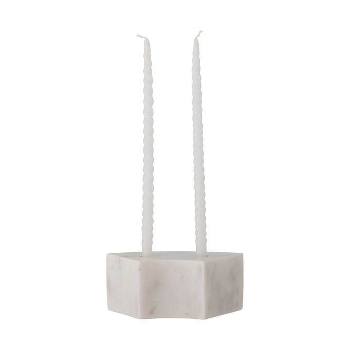 Florida lysestake 14,5x6x7,5 cm, White marble Bloomingville