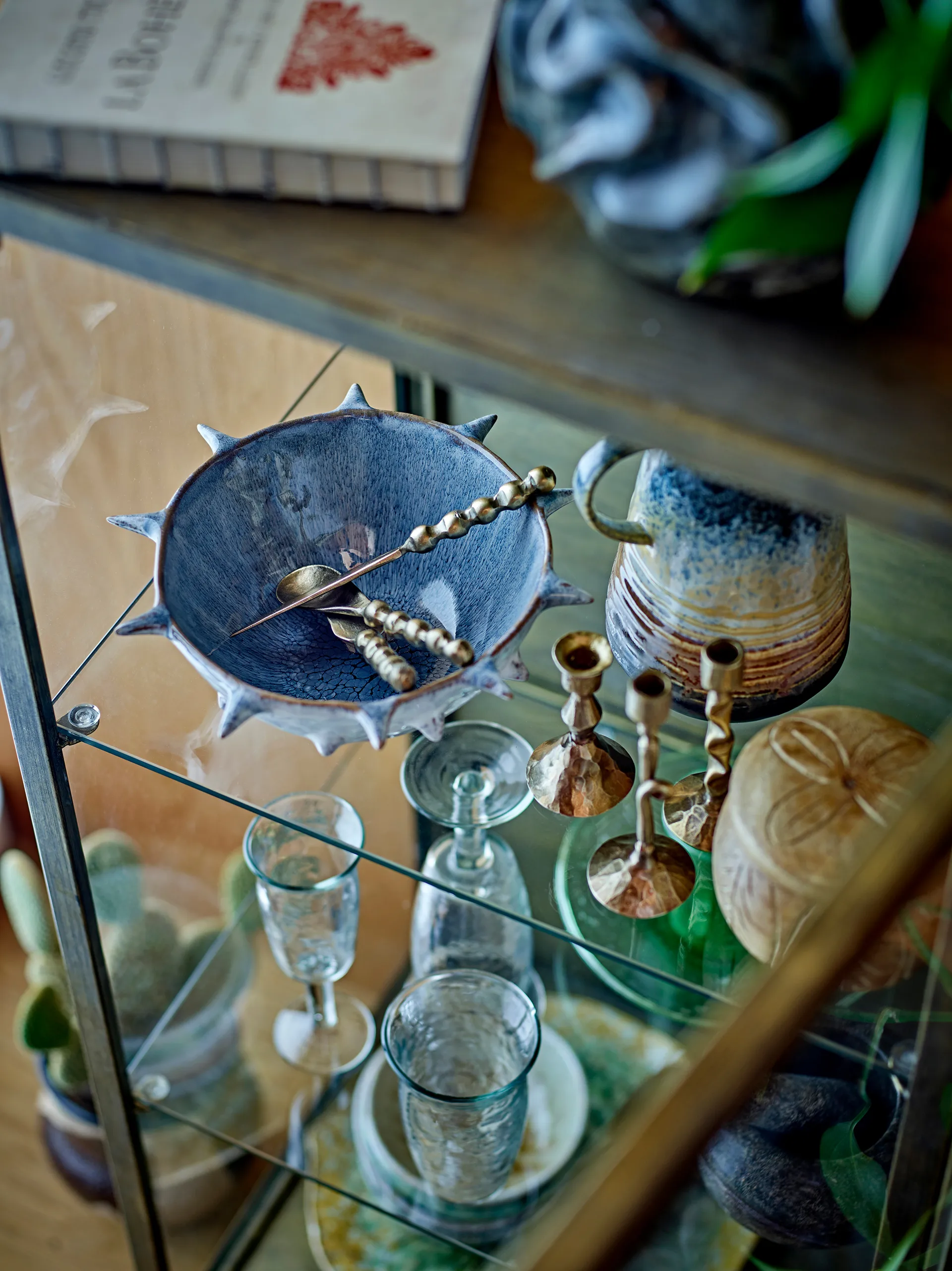 Haolin ostkniver 3-delt, Messing Bloomingville