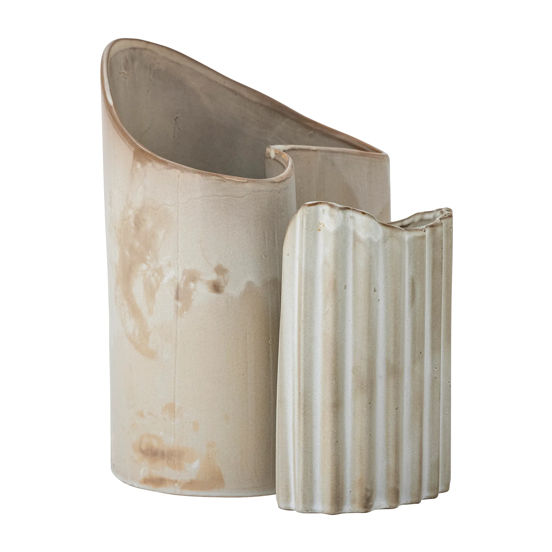 Henaj vase 2 deler, Brun-beige Bloomingville