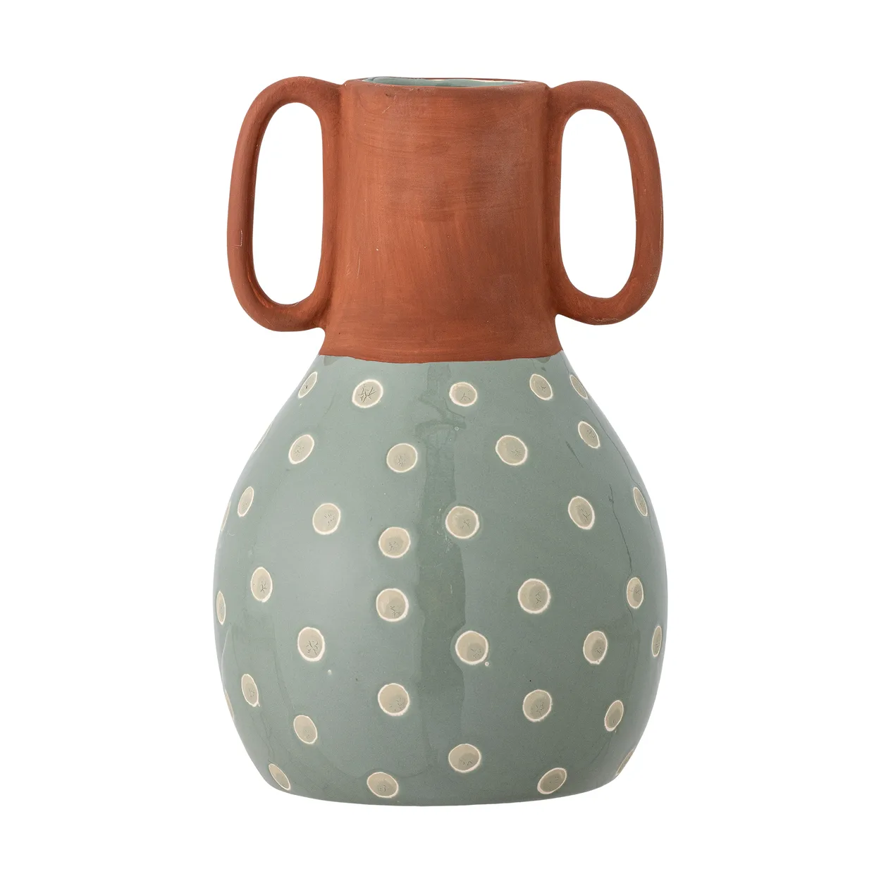 Bloomingville Hercule vase 20 cm Grønn-brun