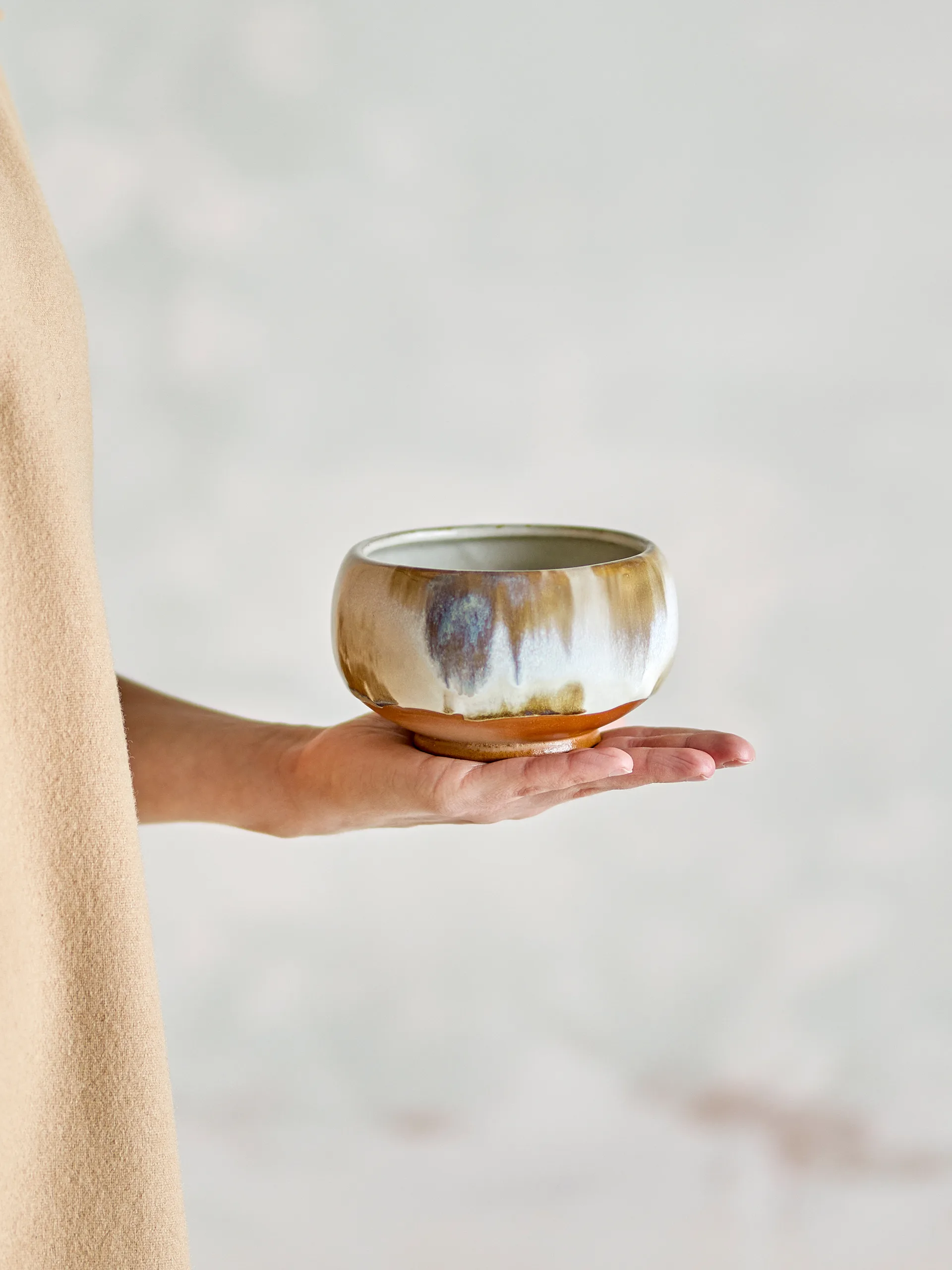 Jade bolle 4-pk Ø12 cm, Natur Bloomingville