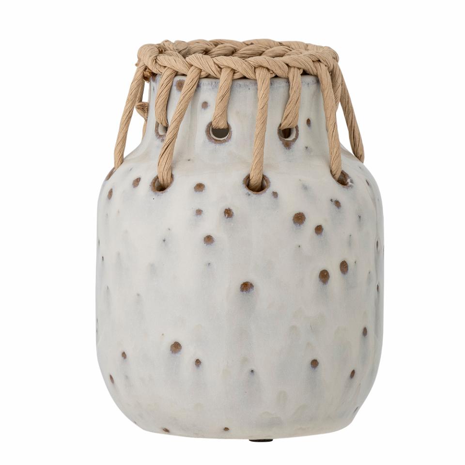 Bloomingville Janel Vase Ø9 cm Hvit