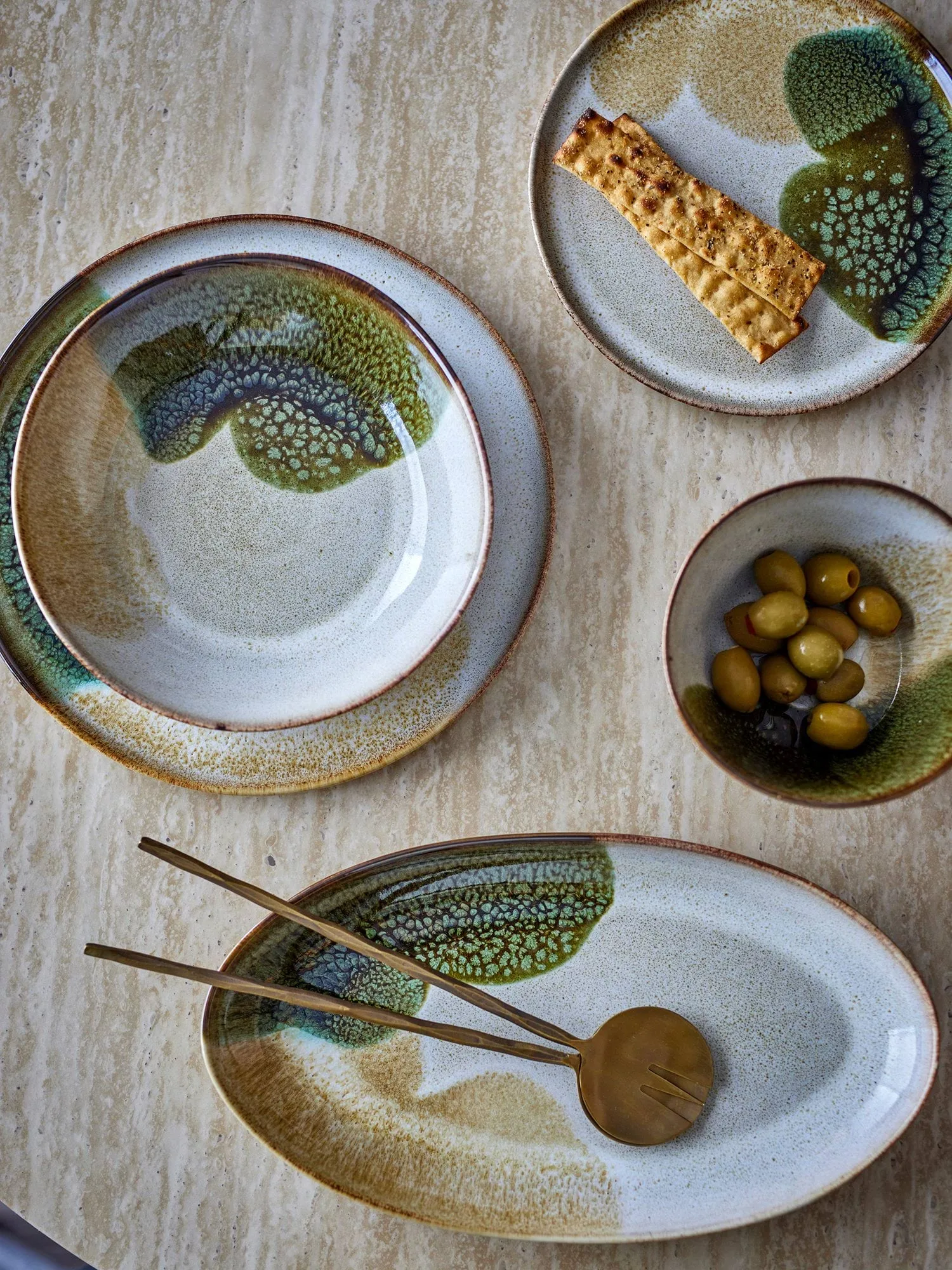 Jules dybdetallerken 22 cm, Green Bloomingville