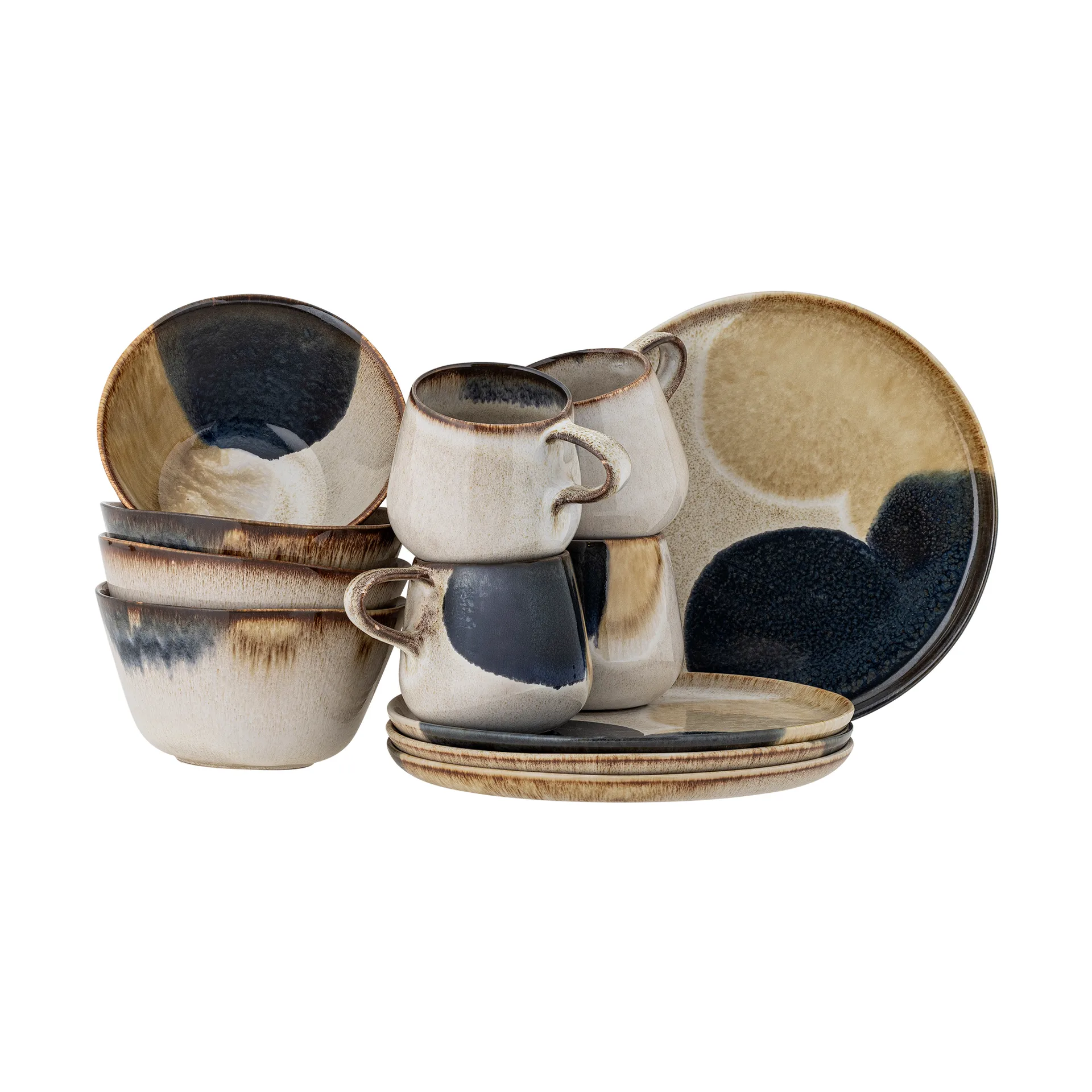 Jules frokostsett 12 deler, Grå Bloomingville