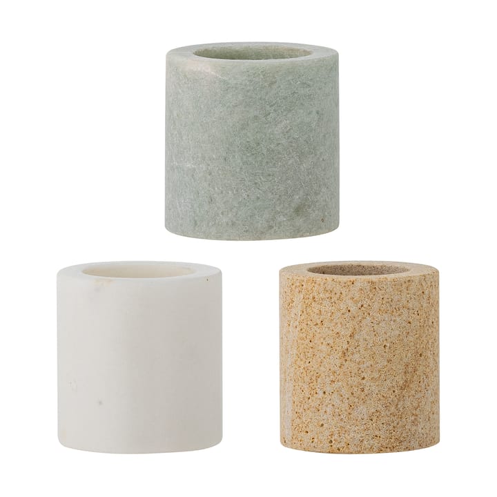 Kokui burk 3 deler - Marmor - Bloomingville