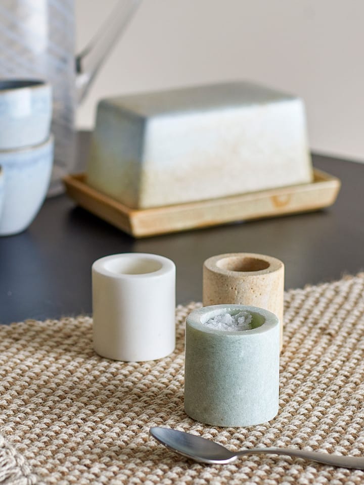 Kokui burk 3 deler, Marmor Bloomingville