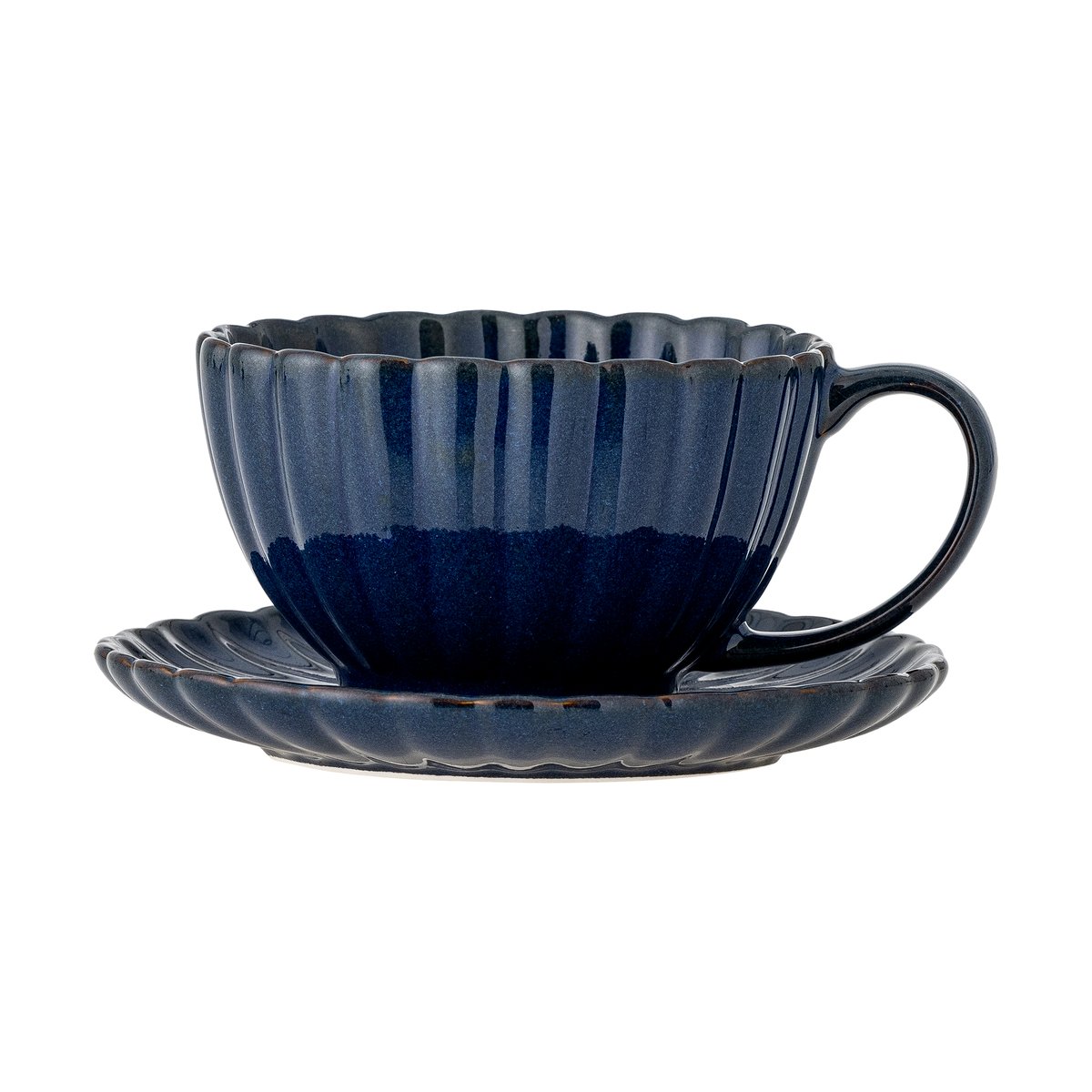 Bloomingville Latina kopp 22 cl med fat Blue