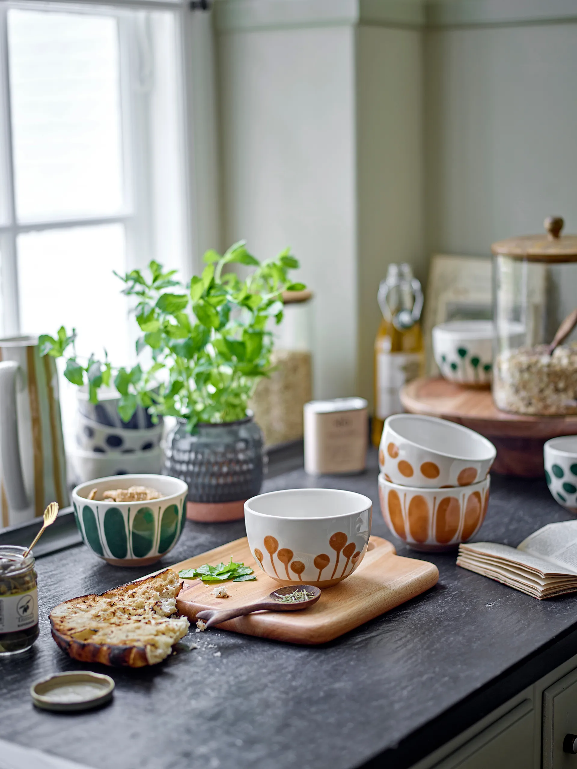 Linora bolle 58 cl 3 deler, Blå Bloomingville