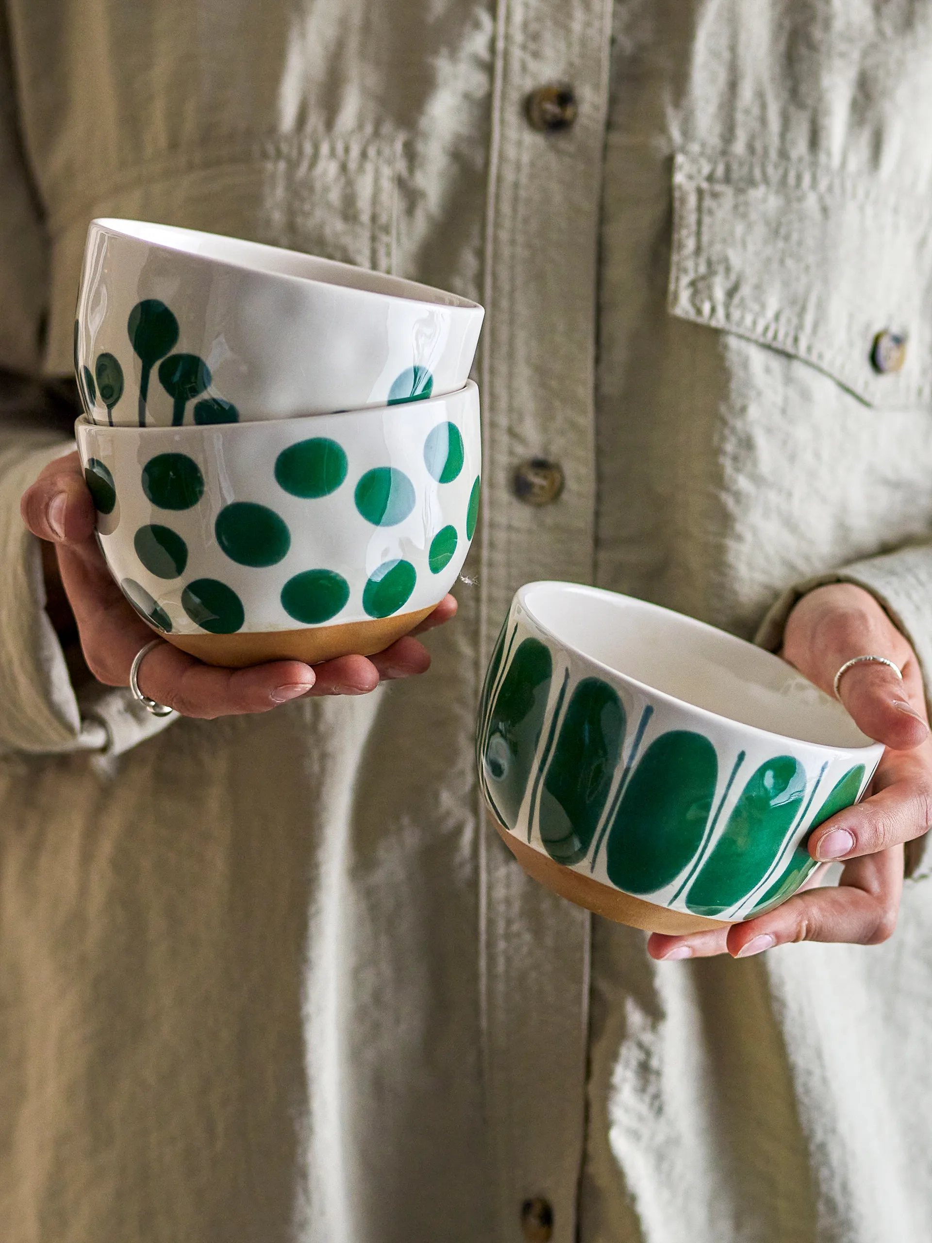 Linora bolle 58 cl 3 deler, Grønn Bloomingville