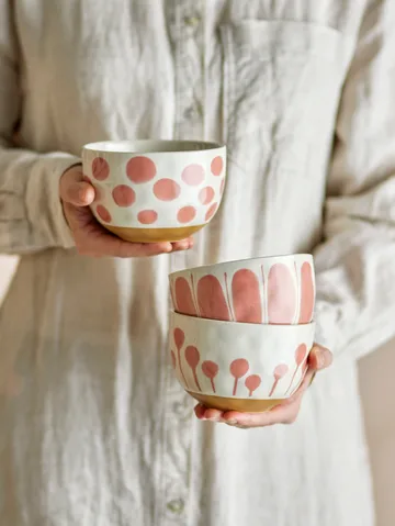 Linora bolle 58 cl 3 deler - Rose - Bloomingville