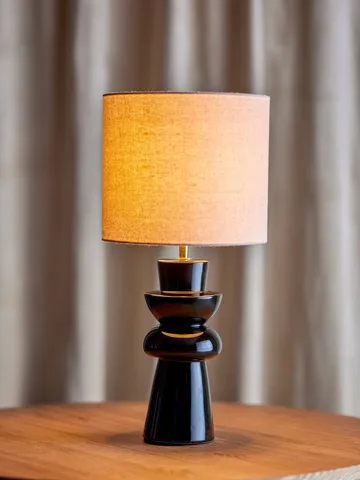 Lio bordlampe - Black, Ø25 cm - Bloomingville