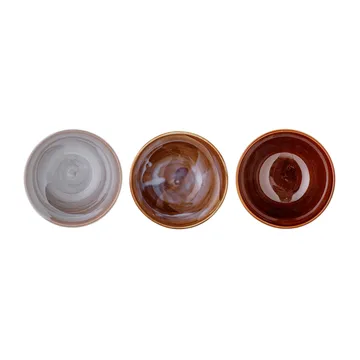 Lotus skål Ø 13,5 cm 3 deler - Brun - Bloomingville