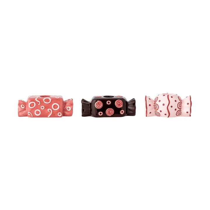 Maiano lysestake - Rose, 3 deler, 12 cm - Bloomingville