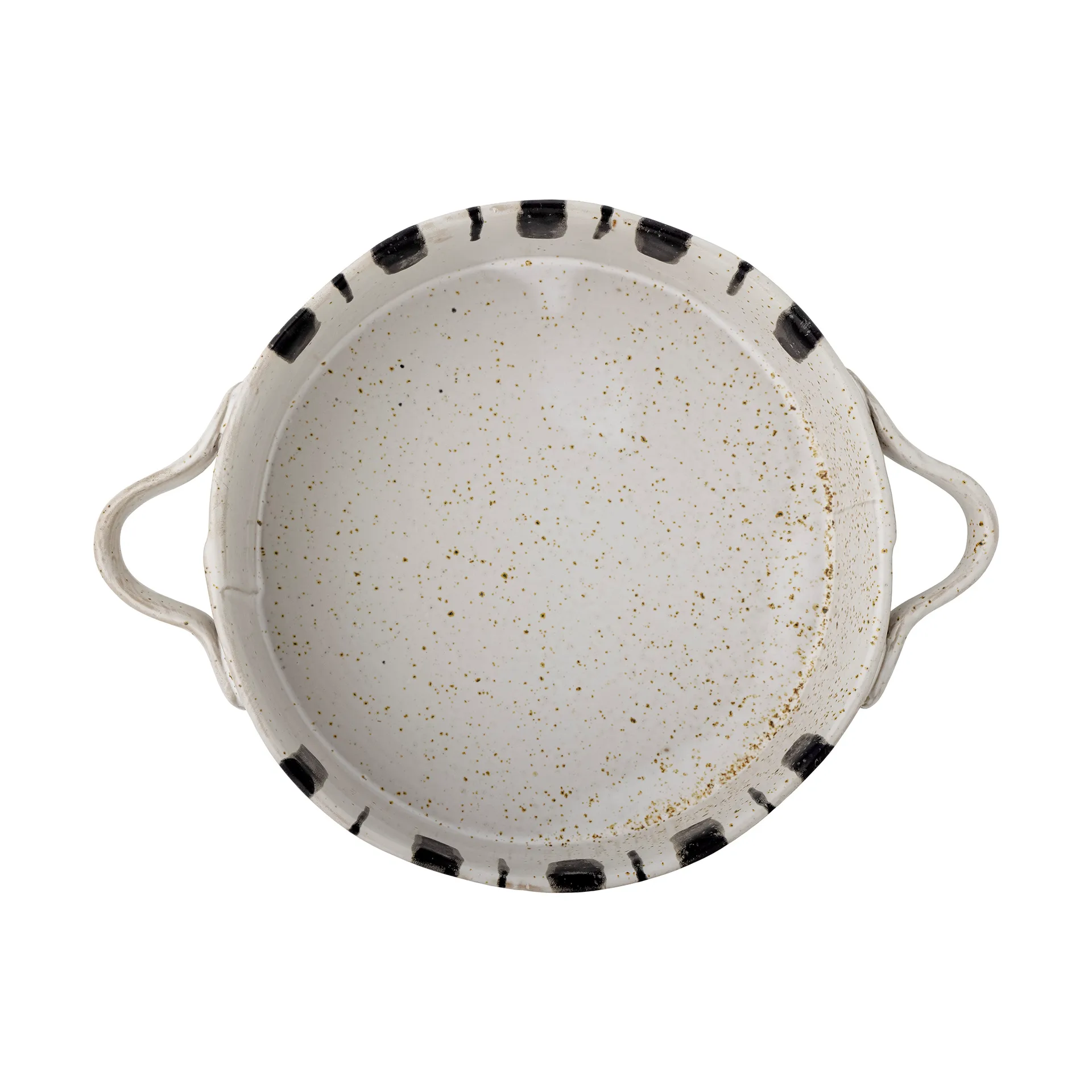 Marita ildfast form Ø 21 cm, Sort-hvit Bloomingville